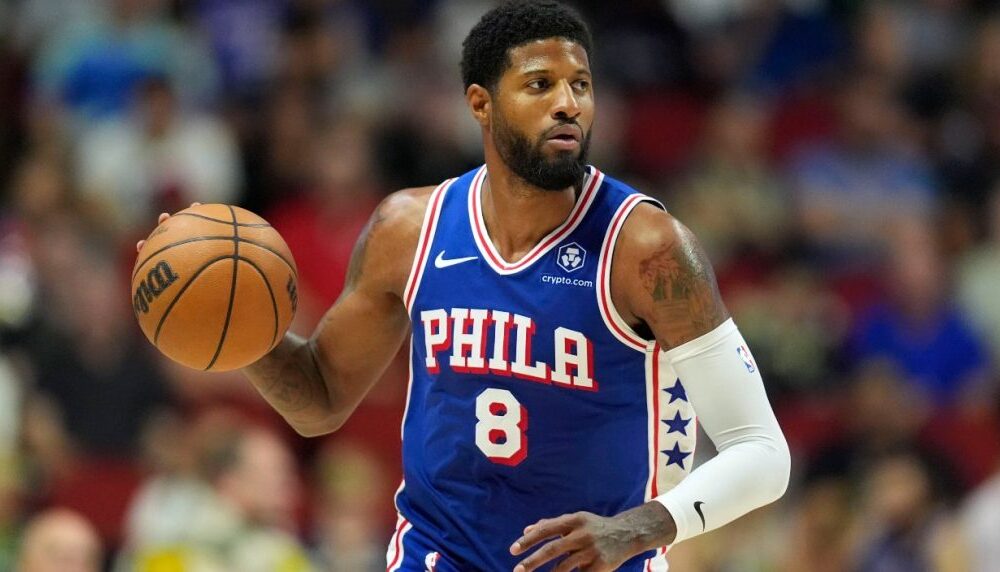 paul george philadelphia 76ers fischi