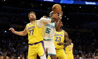 nba lakers hornets lebron james luka doncic