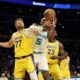 nba lakers hornets lebron james luka doncic